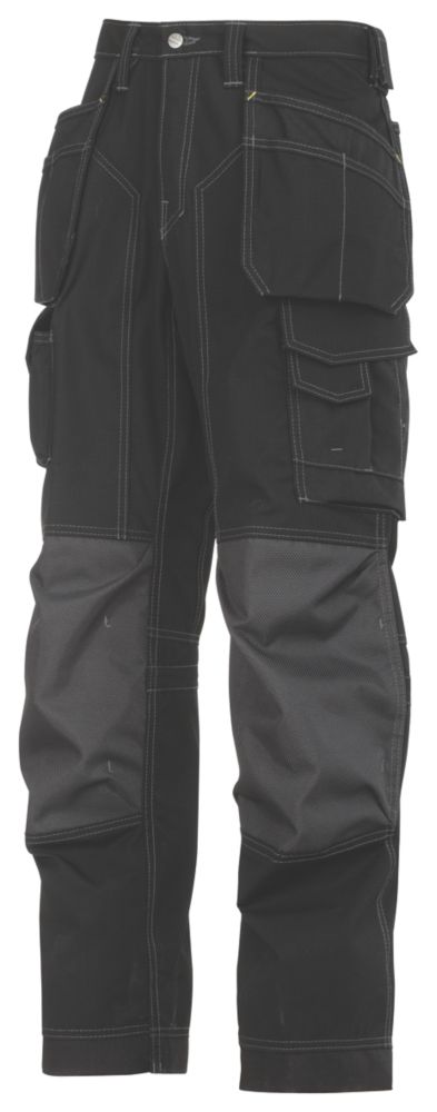 Image of Snickers Rip-Stop Trousers Black 35" W 32" L 