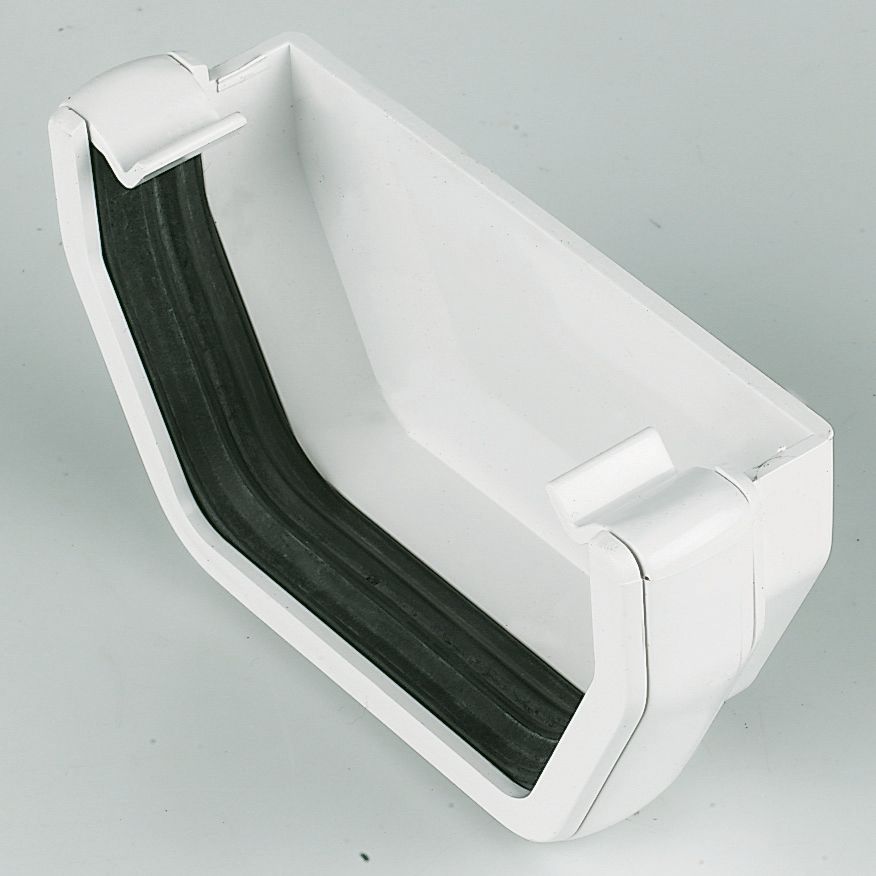 Image of FloPlast Square External Stop End White 114mm 