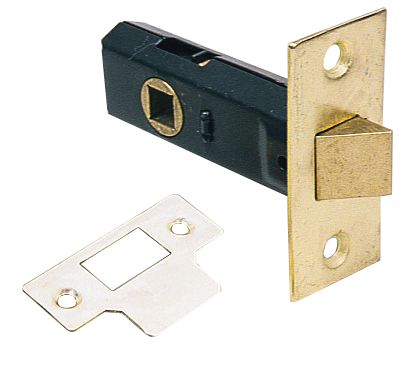 Image of Electro Brass Tubular Latch 83mm Case - 62mm Backset 