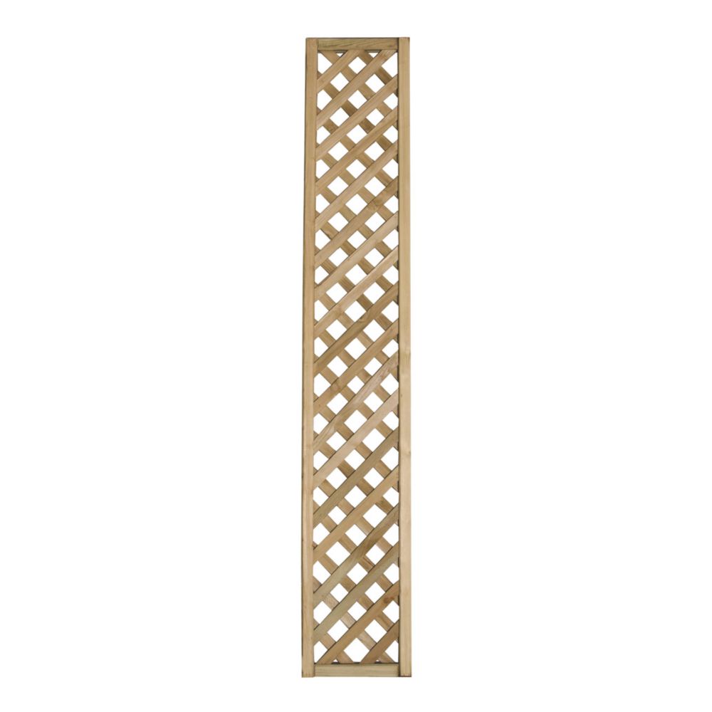Image of Forest Rosemore Softwood Rectangular Trellis 1' x 6' 3 Pack 