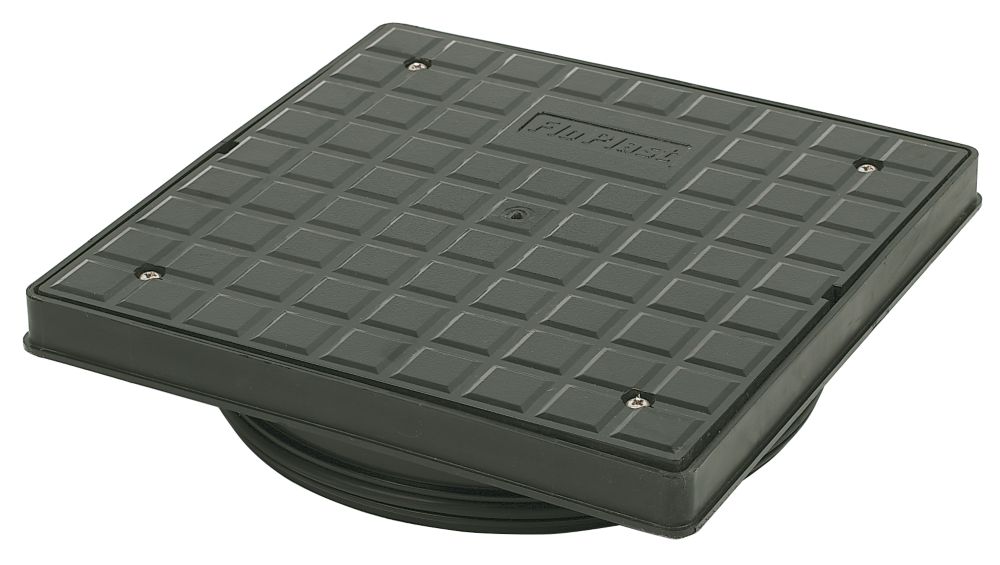 Image of FloPlast Push-Fit Square Mini Access Chamber Cover & Frame 300mm 