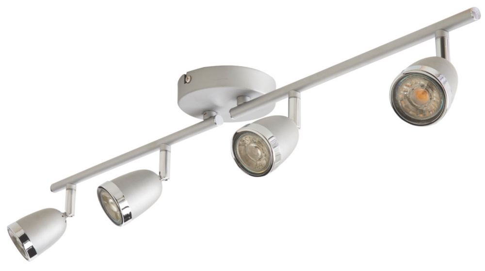 Image of Apheliotes Bar 4-Light Spotlight Silver 