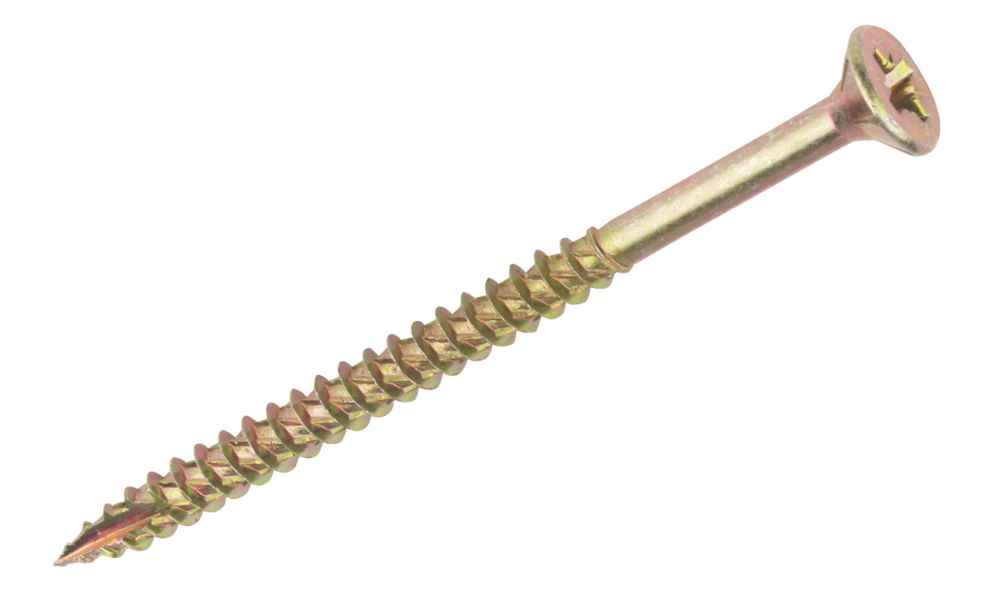 Image of TurboGold PZ Double-Countersunk Multipurpose Screws 6mm x 90mm 100 Pack 