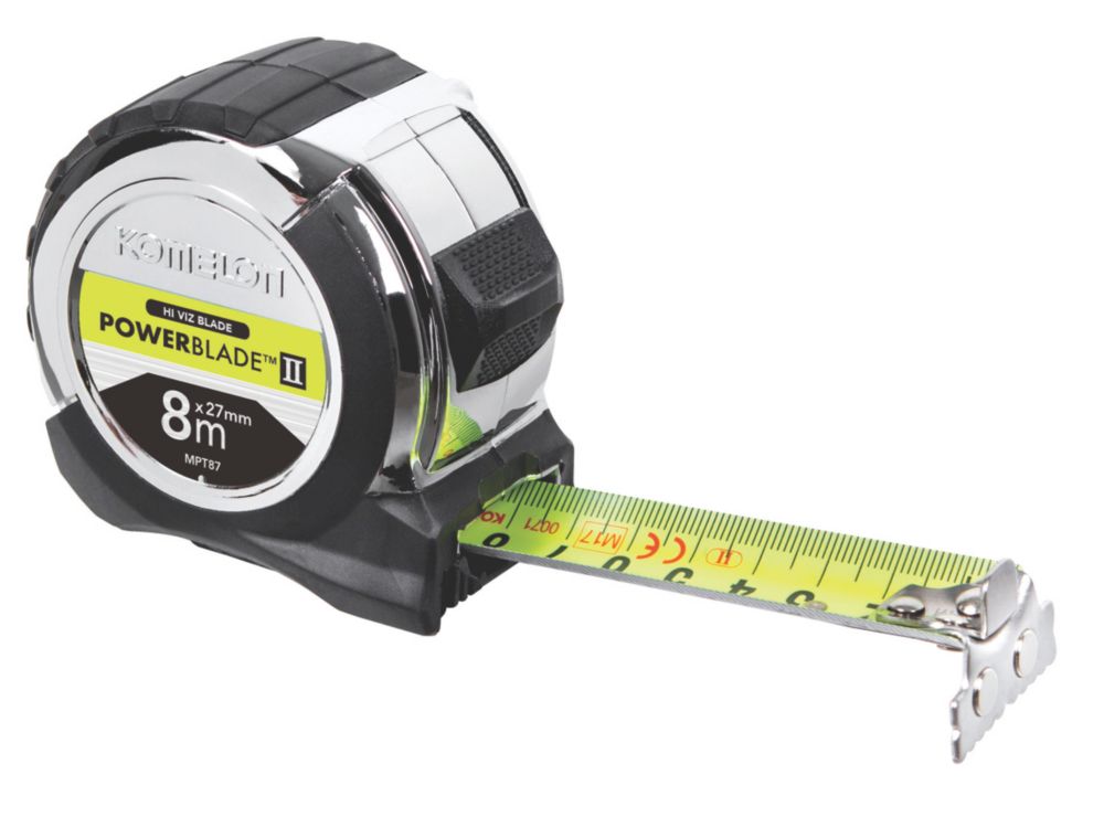 Image of Komelon PowerBlade II Metric Only 8m Tape Measure 