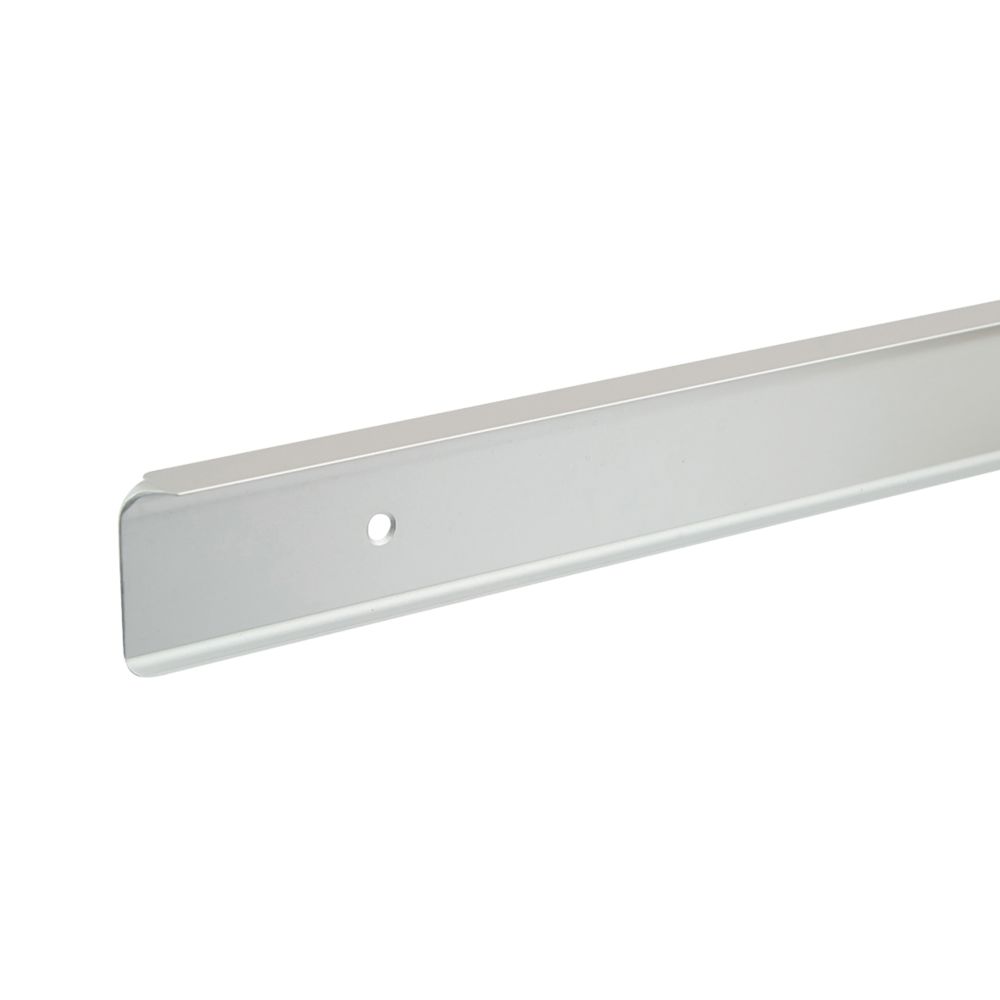Image of Unika Worktop Corner Joint Brushed Silver 630mm x 40mm 