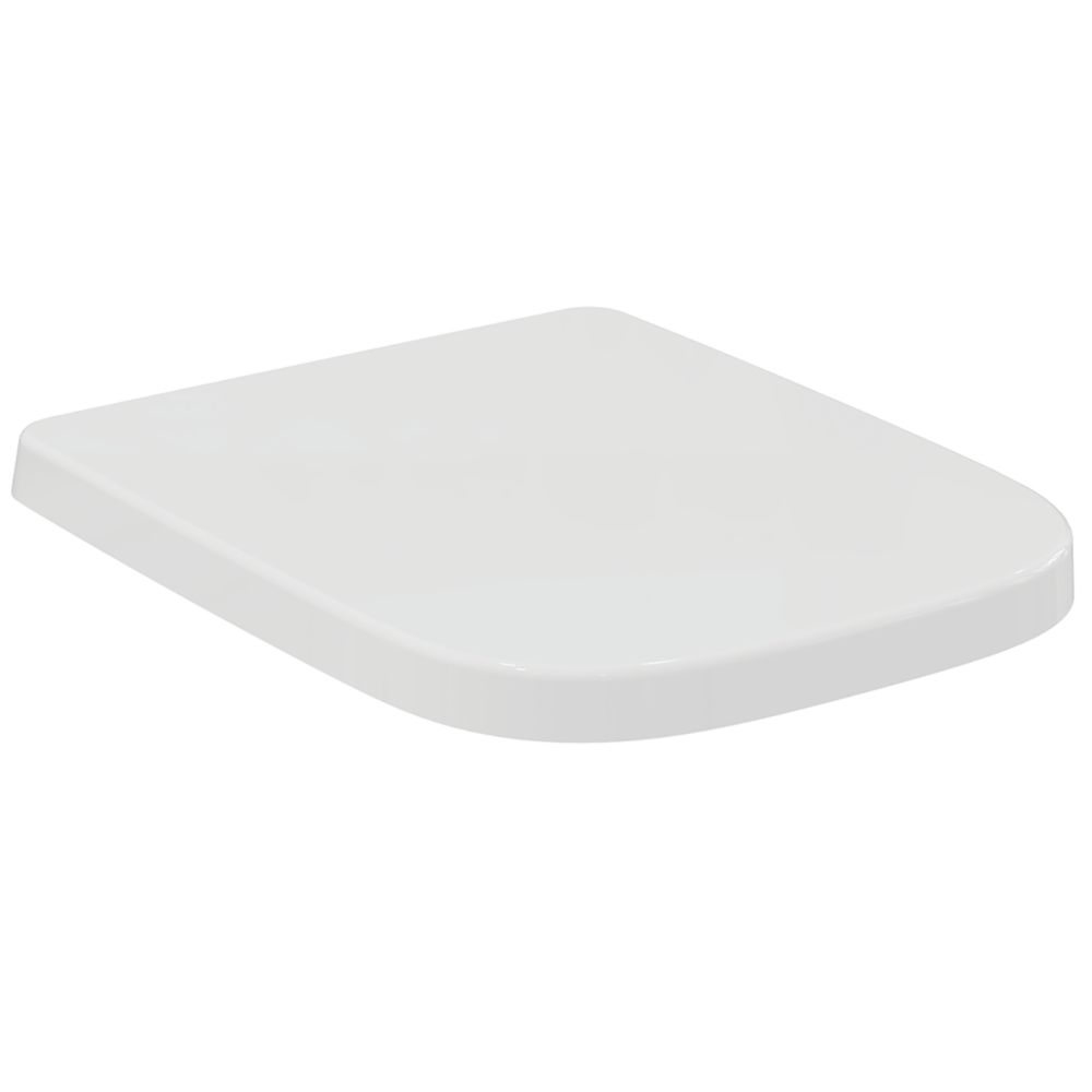 Image of Ideal Standard i.life A Soft-Close with Quick-Release Toilet Seat & Cover Duraplast White 
