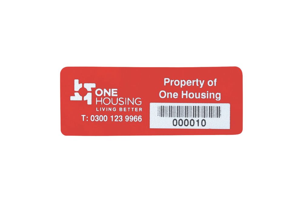 Image of Asset Protect Asset Tags Red 19mm x 51mm 100 Pack 