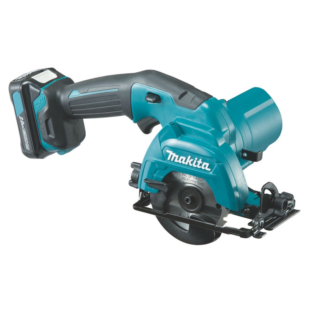 Image of Makita HS301DWAE 85mm 12V 2 x 2.0Ah Li-Ion CXT Cordless Circular Saw 