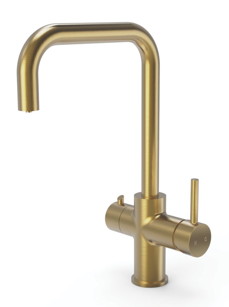 Image of ETAL Single Lever 3-in-1 Hot Water Kitchen Tap Gold 
