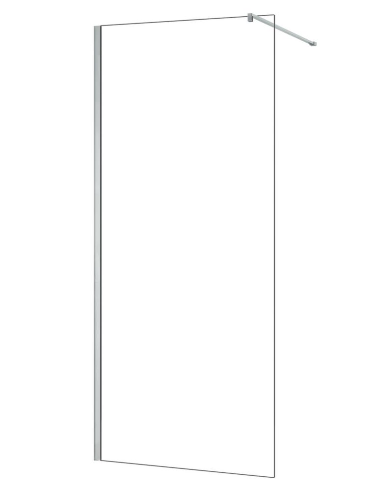Image of Triton Neo Frameless Showerwall Chrome 1400mm x 2015mm 
