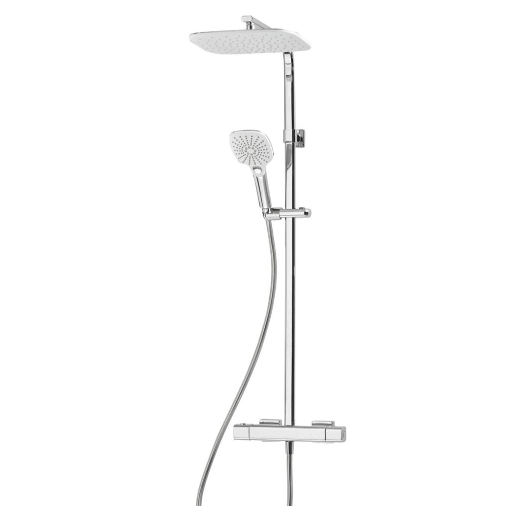 Image of Triton Velino HP Rear-Fed Exposed Chrome Thermostatic Diverter Mixer Shower 
