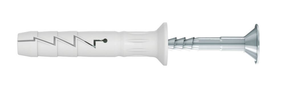 Image of Rawlplug Nylon Hammer-In Fixings 8ga x 80mm 50 Pack 