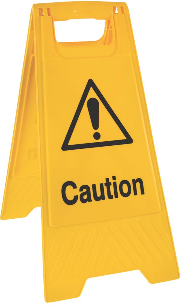 Image of "Caution" A-Frame Sign 600mm x 300mm 