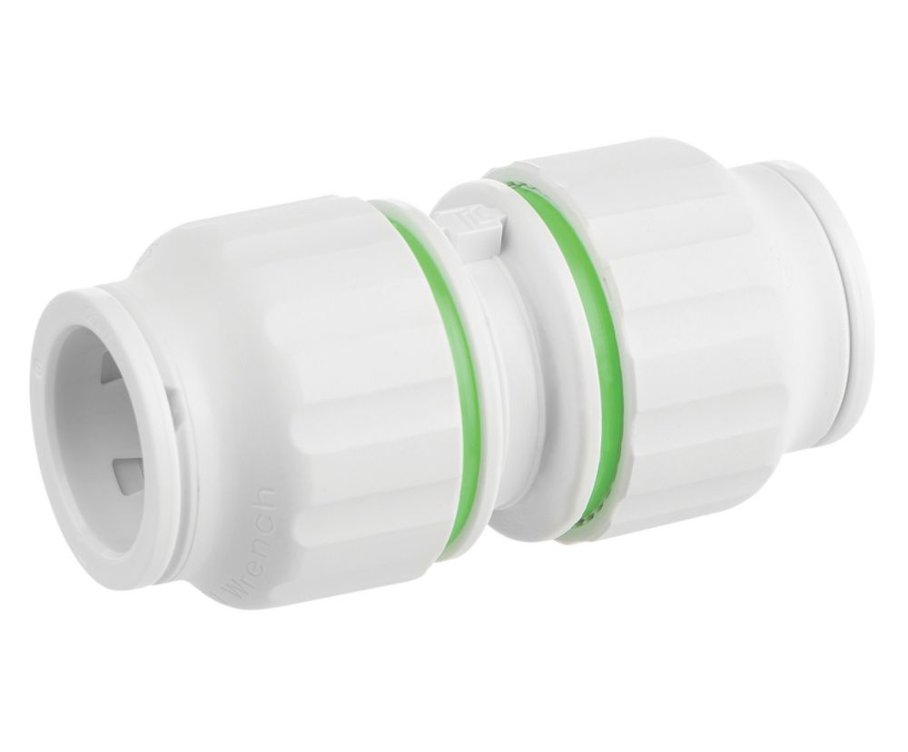 Image of Flomasta Twistloc SPU6744M1 Plastic Push-Fit Equal Straight Coupler 22mm 5 Pack 