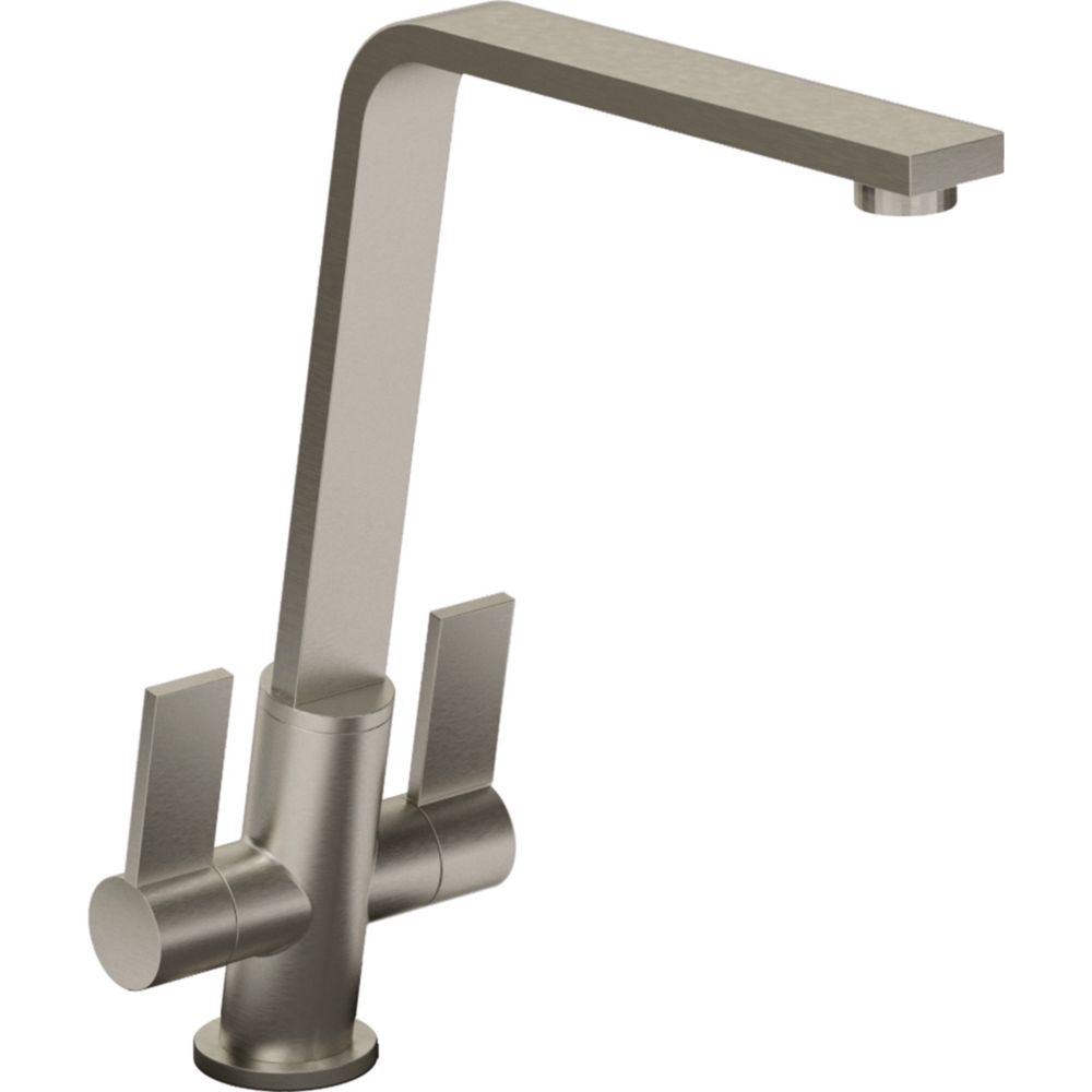 Image of Abode Linear Flair Kitchen Mixer Tap Brushed Nickel 