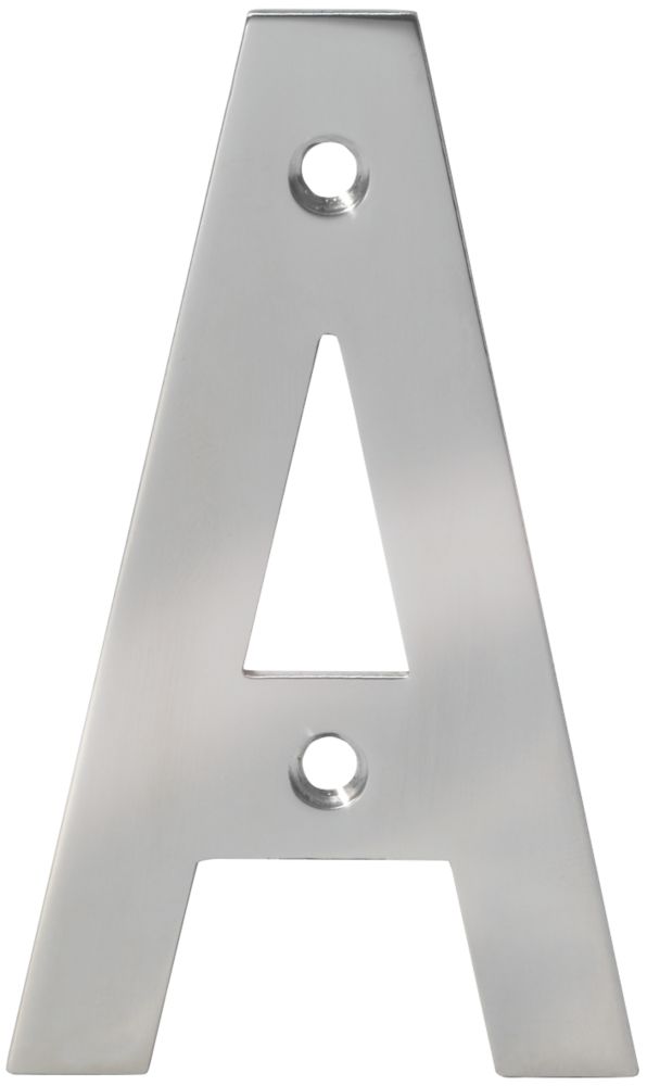 Image of Eclipse Door Letter A Polished Stainless Steel 100mm 