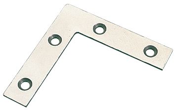 Image of Angle Plates Zinc-Plated 76mm x 76mm x 16.5mm 10 Pack 
