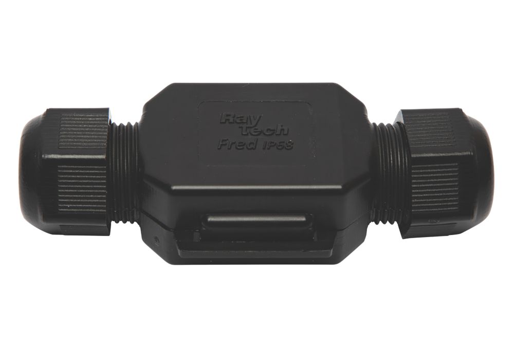 Image of Raytech Fred/4-N 2-Entry 3-Pole IP69K Gel-Filled Straight Cable Joint Black 