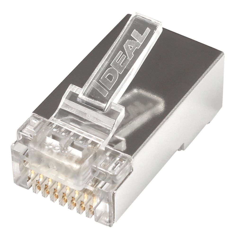 Image of Ideal RJ45 8P/8C Feed-Thru Modular Plug 25 Pack 