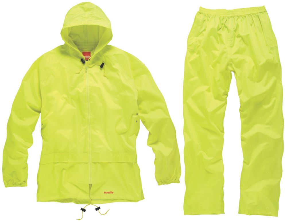 Image of Scruffs T54556 Waterproof Suit Yellow X Large 46" Chest 