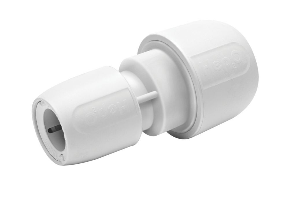 Image of Hep2O Plastic Push-Fit Reducing Coupler 22mm x 15mm 