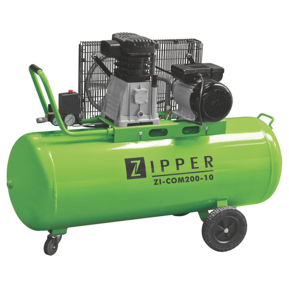 Image of Zipper ZI-COM200-10 200Ltr Brushless Electric Professional Belt Drive Air Compressor 230V 