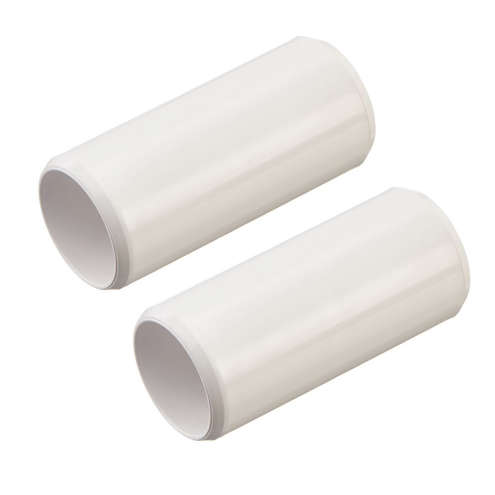 Image of Deta TTE Conduit Couplers 20mm White 2 Pack 