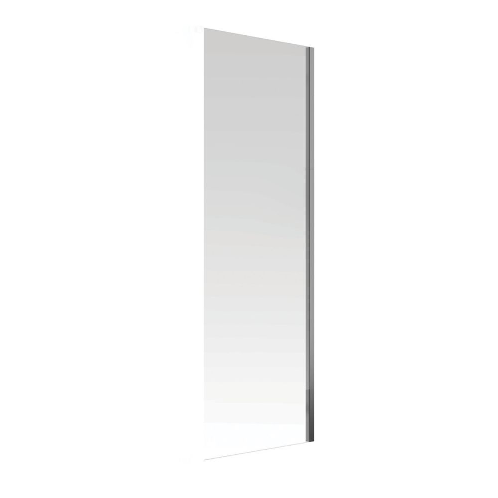 Image of Aqualux Aquarius 6 Frameless Side Panel for Sliding Door Chrome 700mm 