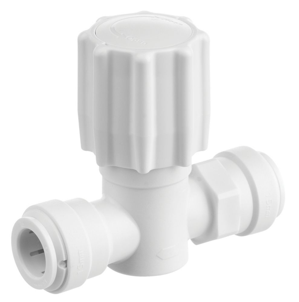 Image of Flomasta Twistloc SVSC6766M Plastic Push-Fit Stop Cock 15mm 
