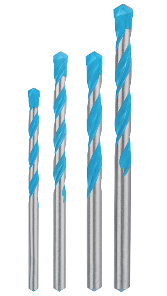 Image of Bosch Expert Straight Shank Multi-Purpose Drill Bits 4 Piece Set 