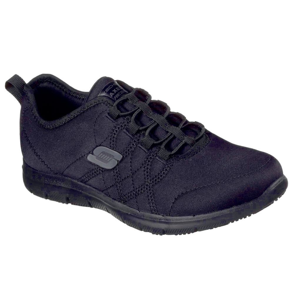 Image of Skechers Ghenter Srelt Metal Free Womens Non Safety Shoes Black Size 5 