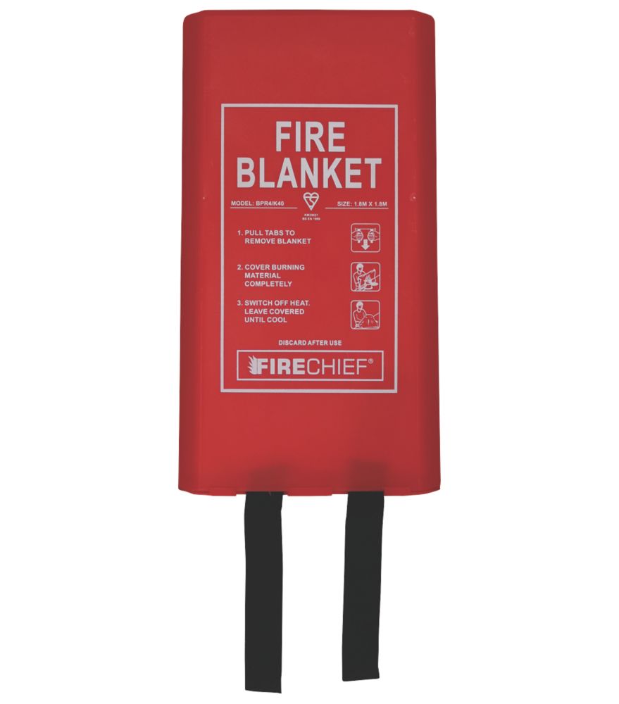 Image of Firechief Fire Blanket with Rigid Case 1.8m x 1.8m 