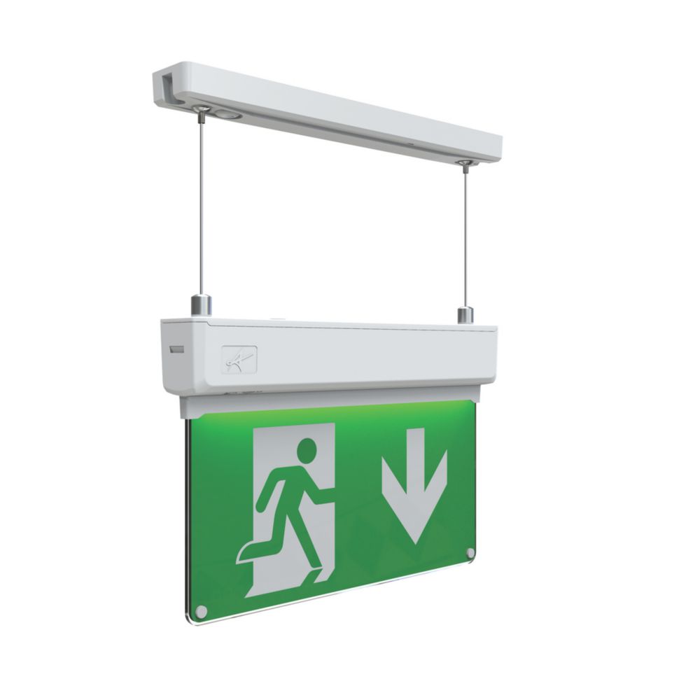 Image of 4lite Maintained Emergency LED Suspended Exit Sign with Up, Down, Left & Right Arrow 2W 173lm 