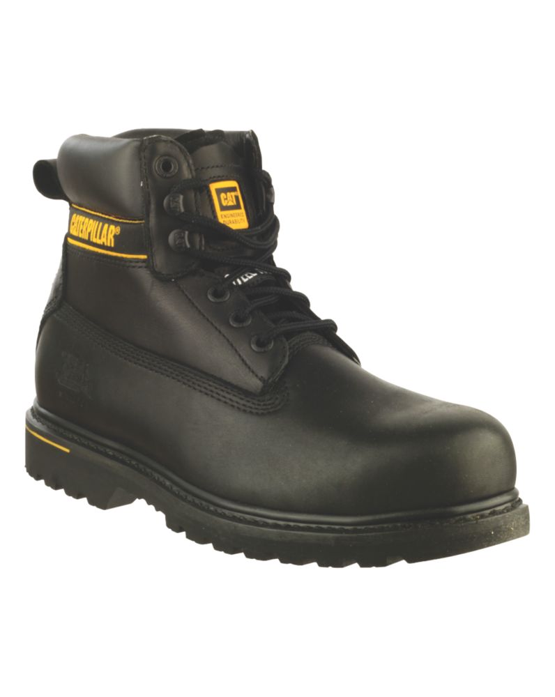 Image of CAT Holton Safety Boots Black Size 8 