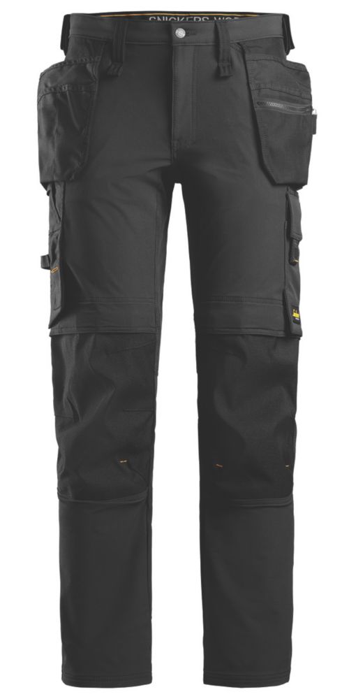 Image of Snickers AW Full Stretch Holster Trousers Black 33" W 32" L 