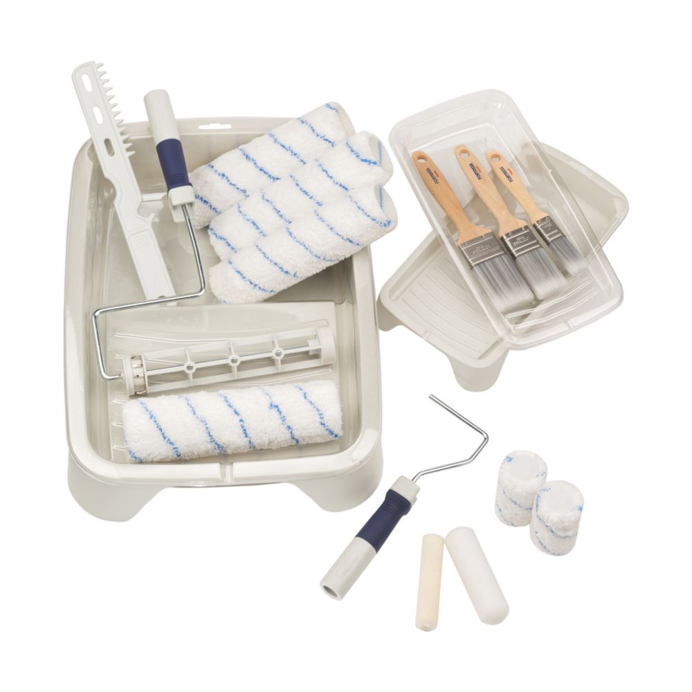 Image of Fortress Trade 9" Pro Big Roller & Brush Set 20 Piece Set 