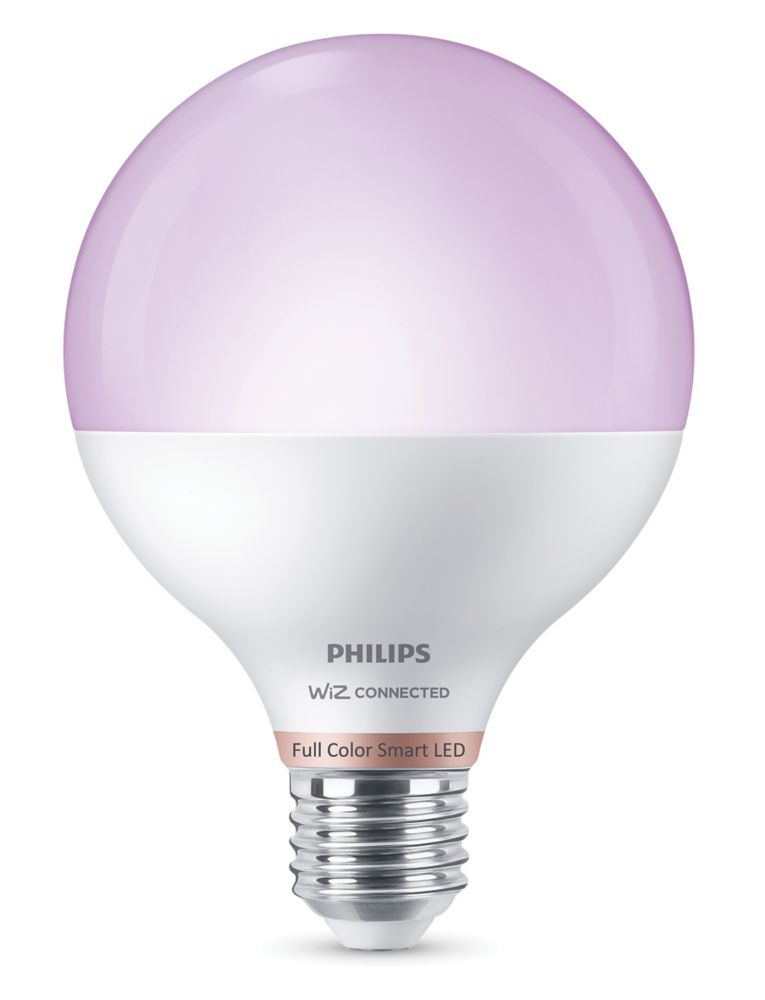 Image of Philips ES E27 RGB & White LED Smart Light Bulb 11W 1055lm 