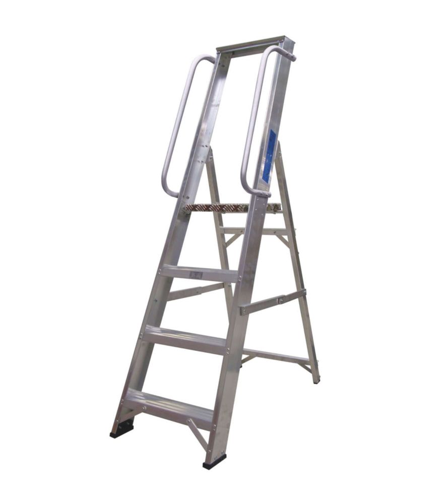 Image of Lyte Aluminium 4-Treads Platform Stepladder 0.81m 