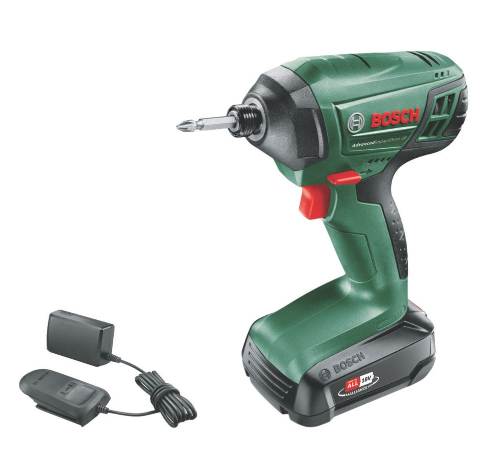Image of Bosch AdvancedImpactDrive / PDR 18 LI 18V 1 x 1.5Ah Li-Ion Power for All Cordless Impact Drill Driver 