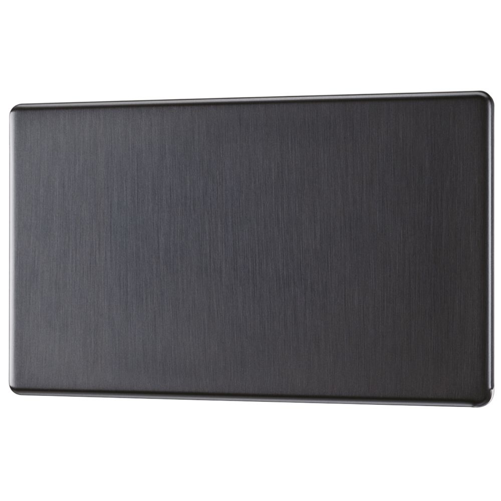 Image of LAP 2-Gang Blanking Plate Slate Grey 