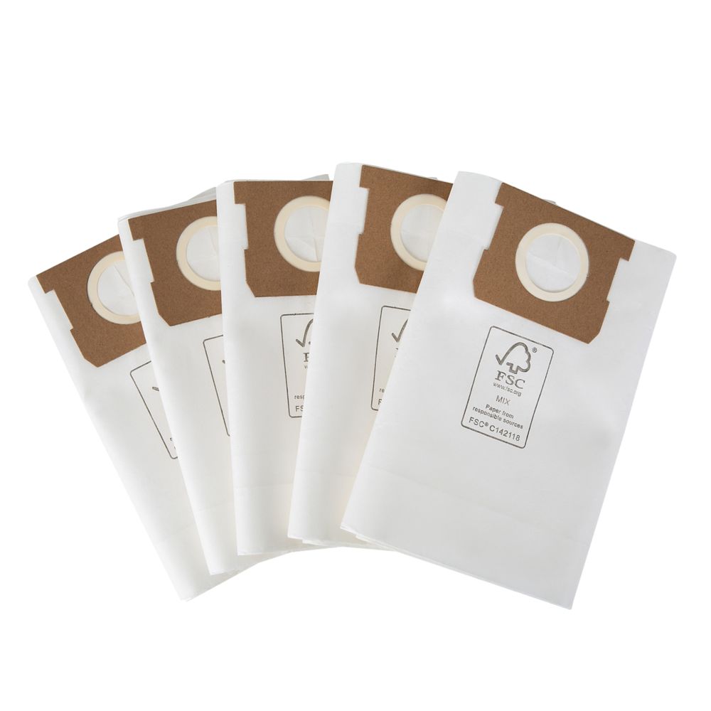 Image of Titan 20/30Ltr Dry Vacuum Filter Bags 5 Pack 