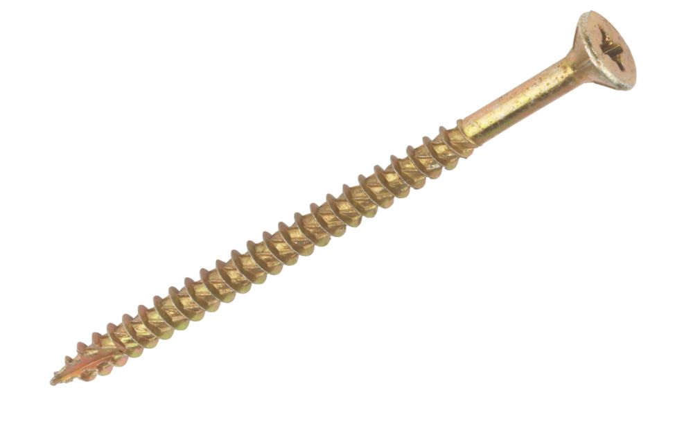 Image of TurboGold PZ Double-Countersunk Multipurpose Screws 5mm x 80mm 100 Pack 