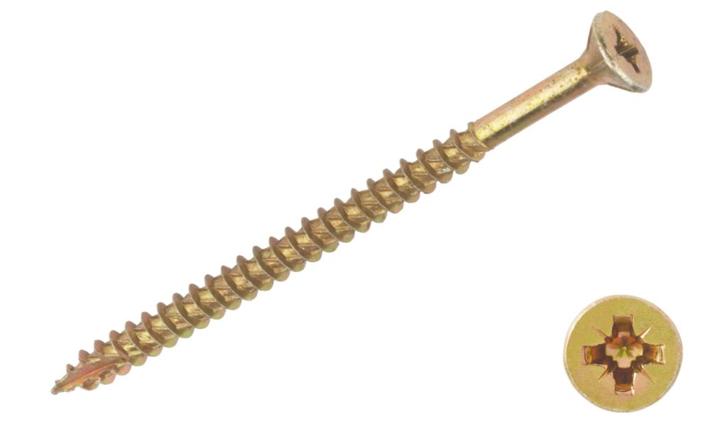 Image of TurboGold PZ Double-Countersunk Multipurpose Screws 5mm x 80mm 100 Pack 