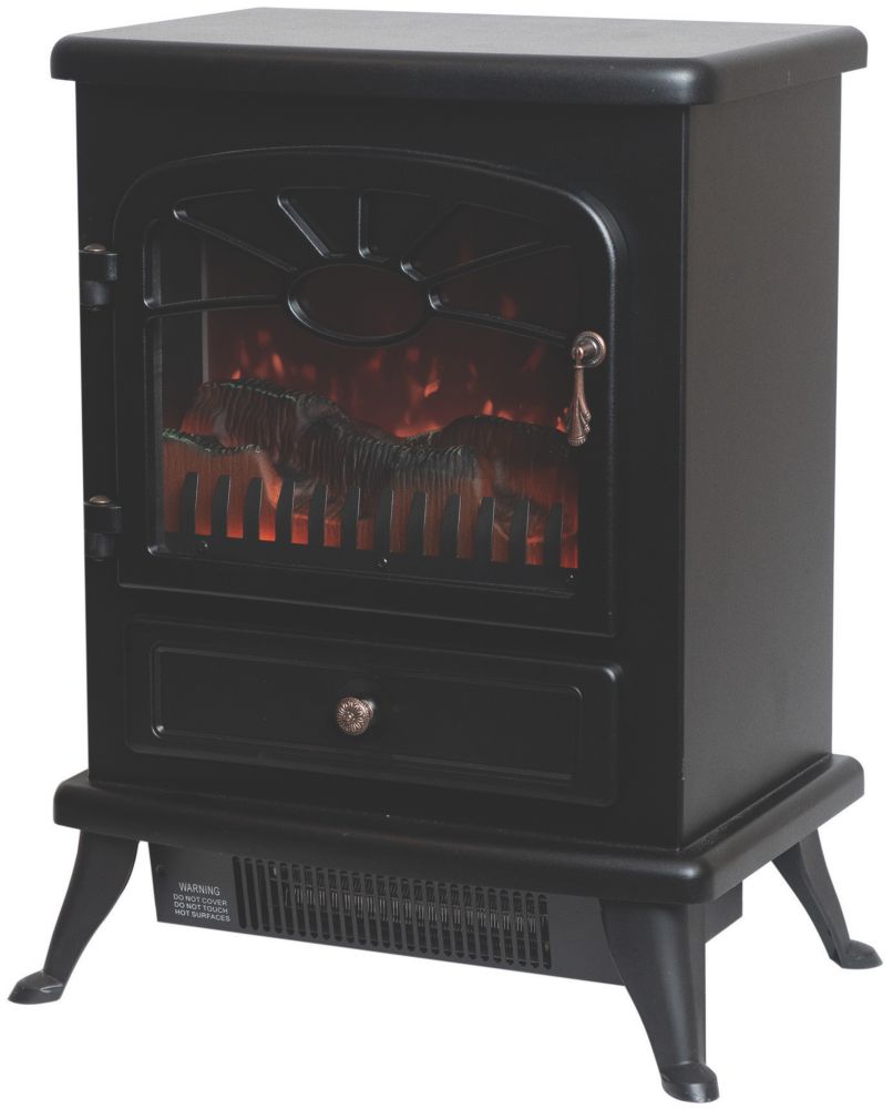 Image of Focal Point ES2000 Black Electric Stove 430mm x 540mm 