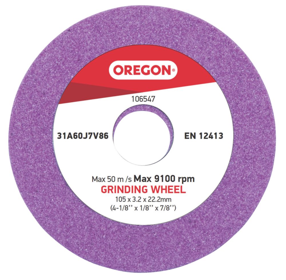 Image of Oregon Low Profile Replacement Grinding Wheel 105mm x 22.2mm x 3.2mm 