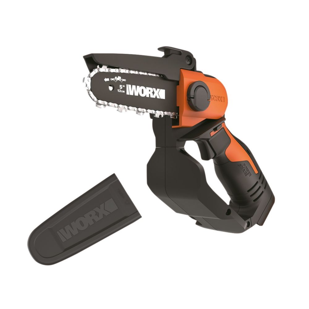 Image of Worx WG324E.9 20V Lithium PowerShare Cordless 12cm Chainsaw - Bare 