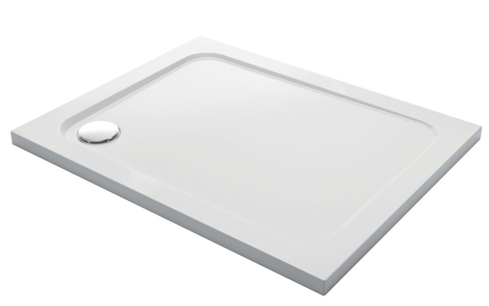 Image of Mira Flight Low Corner Waste Rectangular Shower Tray White 1200mm x 760mm x 40mm 