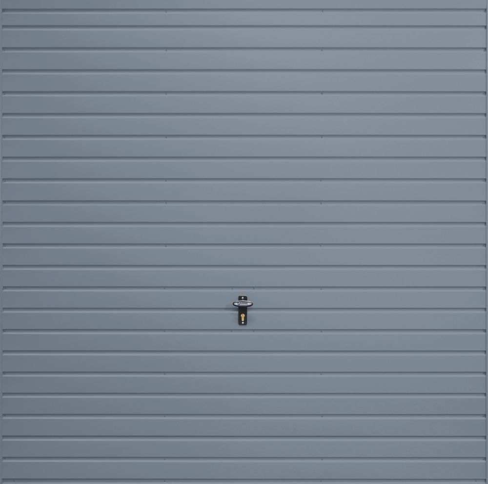 Image of Gliderol Horizontal 7' 6" x 7' Non-Insulated Frameless Steel Up & Over Garage Door Window Grey 