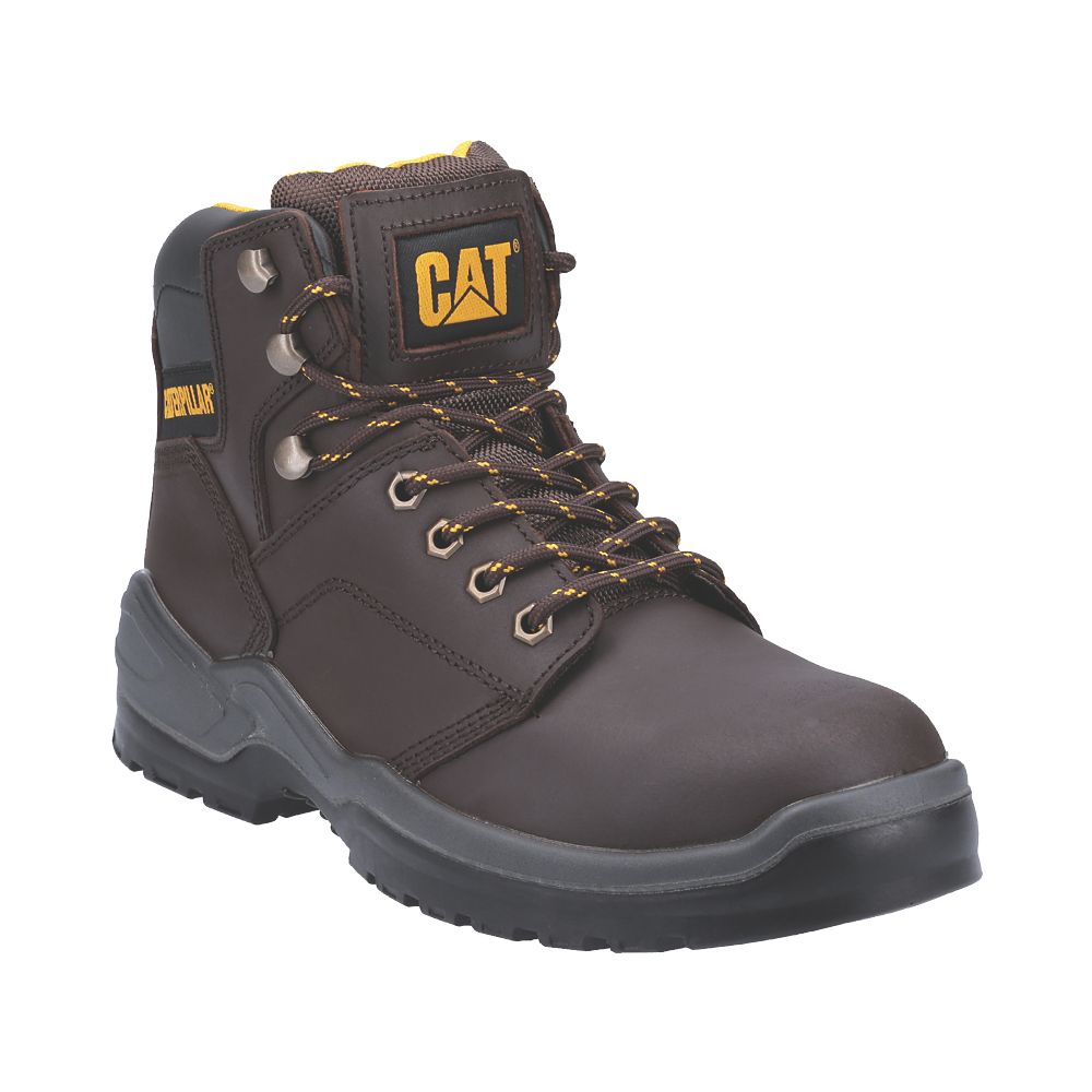 Image of CAT Striver Safety Boots Brown Size 9 