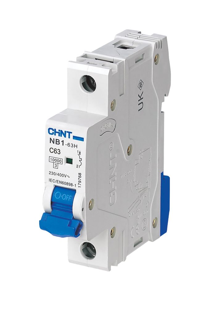 Image of Chint NB1 63A SP Type C 3-Phase MCB 